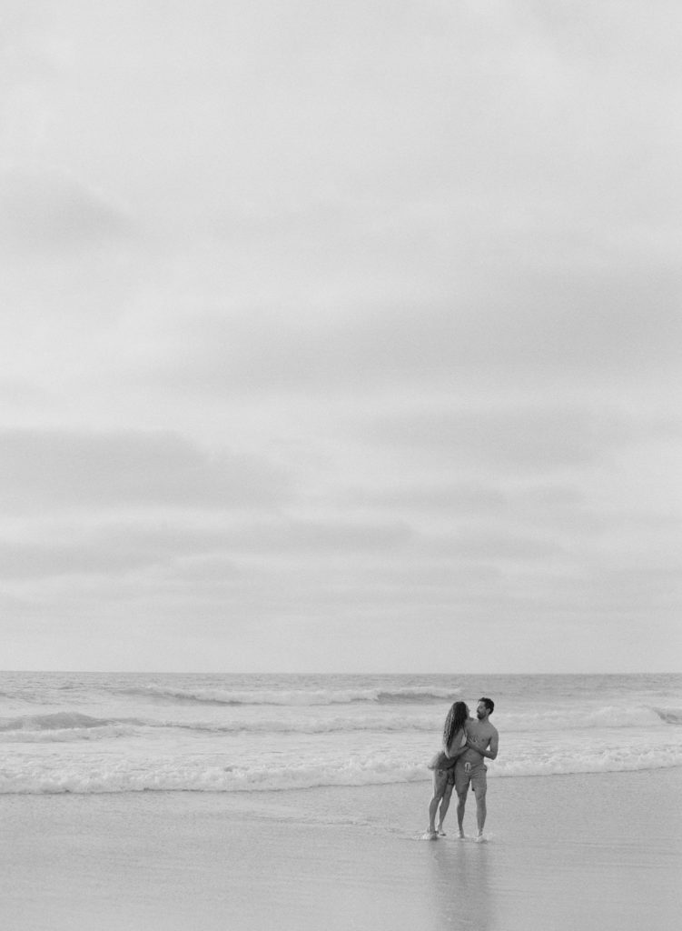 romantic beach engagement session timeless 