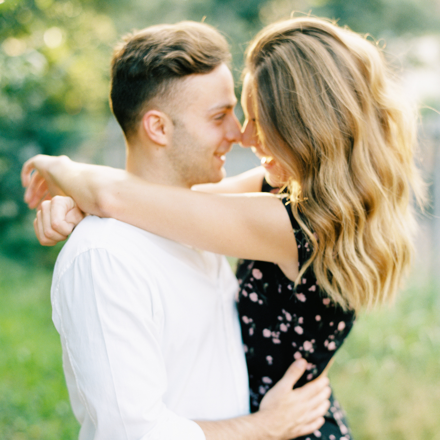 Summer engagement session in Germantown area Nashville, TN Film Photography