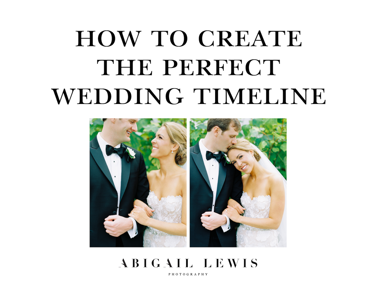 How to create the perfect wedding timeline for your wedding day