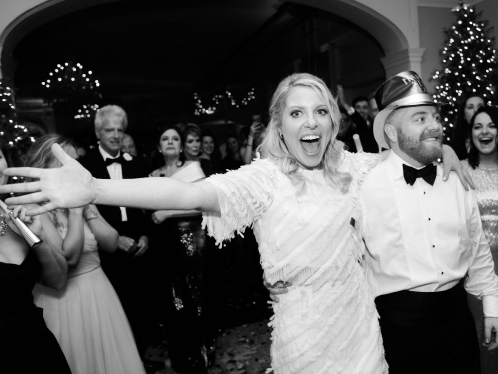 Timeless Belle Meade Country Club Wedding Exit with confetti 